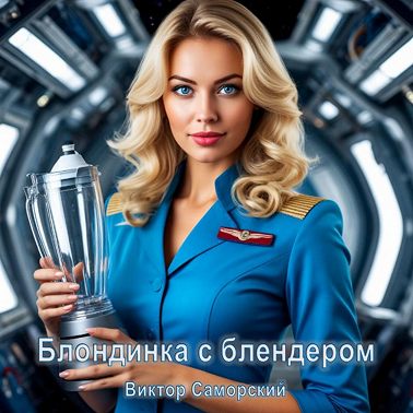 Блондинка с блендером