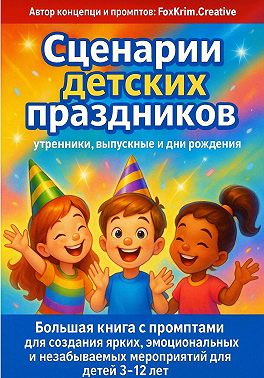 Сценарии детских праздников: утренники, выпускные и дни рождения. Большая книга с промптами для создания ярких и незабываемых мероприятий для детей 3–12 лет