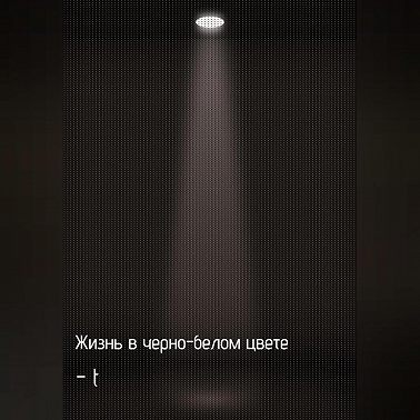 Жизнь в черно-белом цвете