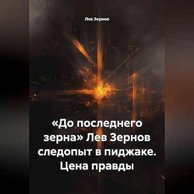 «До последнего зерна» Лев Зернов следопыт в пиджаке. Цена правды