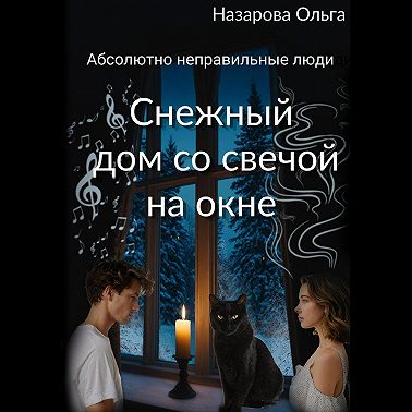 Снежный дом со свечой на окне