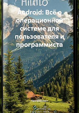 Android: Всё о операционной системе для пользователя и программиста
